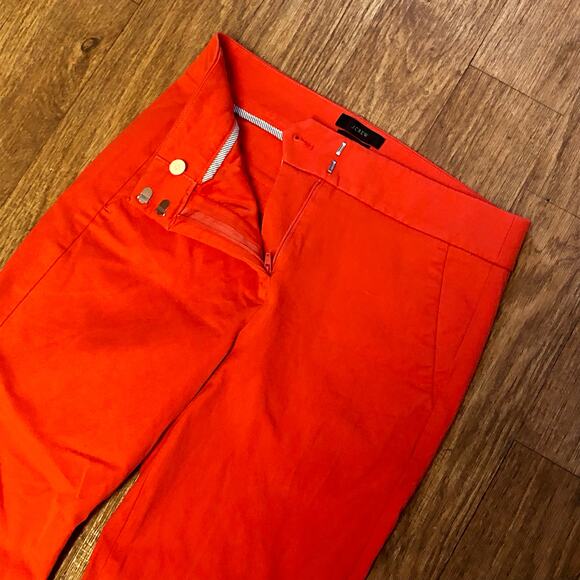 J. Crew Remi Pant in Grenadine Orange / Red Size 2 - Picture 5 of 10
